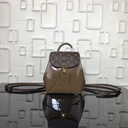 Replica Louis Vuitton Brown Monogram Taupe Hot Springs Backpack - Style 2