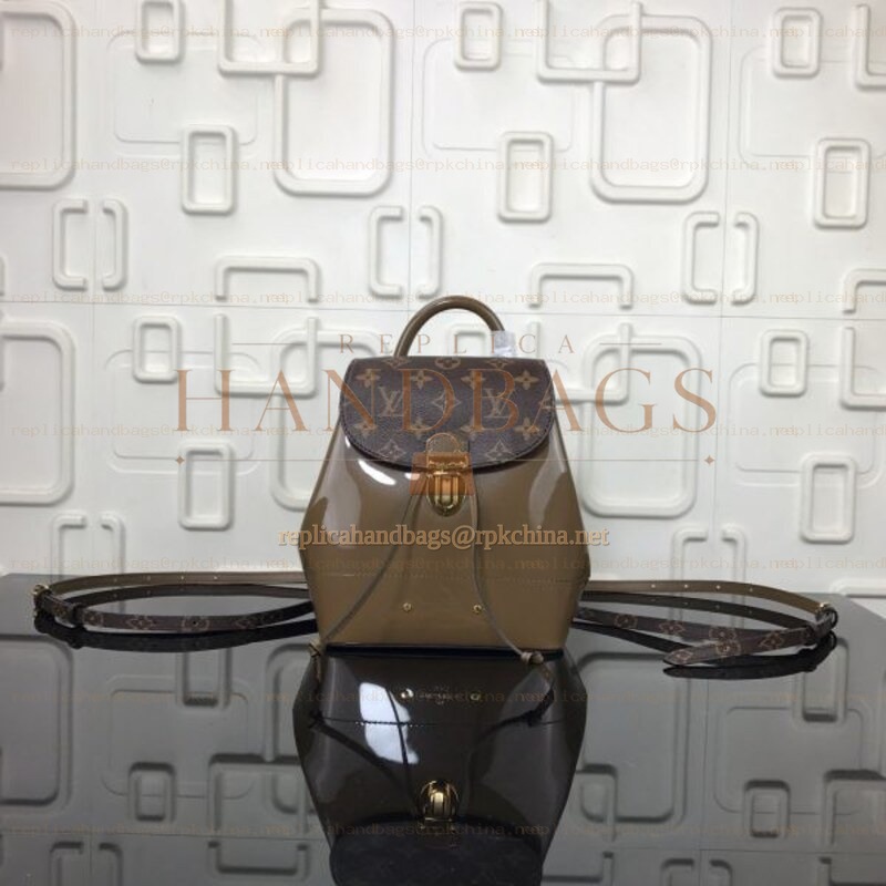 Replica Louis Vuitton Brown Monogram Taupe Hot Springs Backpack - Style 2
