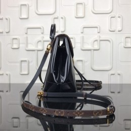 Replica Louis Vuitton Brown Monogram Black Hot Springs Backpack - Style 2