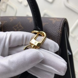 Replica Louis Vuitton Brown Monogram Black Hot Springs Backpack - Style 2