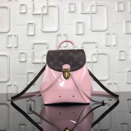 Replica Louis Vuitton Brown Monogram Pale Pink Hot Springs Backpack