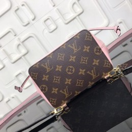 Replica Louis Vuitton Brown Monogram Pale Pink Hot Springs Backpack