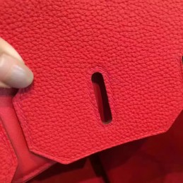 Replica Hermes Red Beige Birkin 35 Gold Hardware Bag
