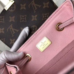Replica Louis Vuitton Brown Monogram Pale Pink Hot Springs Backpack