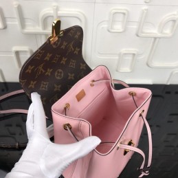 Replica Louis Vuitton Brown Monogram Pale Pink Hot Springs Backpack