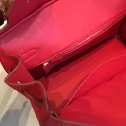 Replica Hermes Red Beige Birkin 35 Gold Hardware Bag