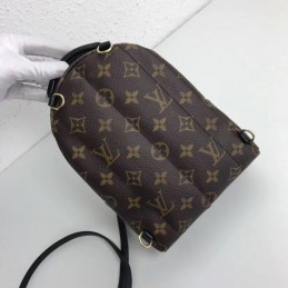 Replica Louis Vuitton Brown Monogram Palm Springs Mini Backpack with Studded Floral Detail