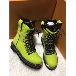 Replica Louis Vuitton Neon Green Black Outland Ankle Boots