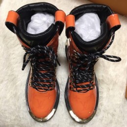 Replica Louis Vuitton Orange Black Outland Ankle Boots