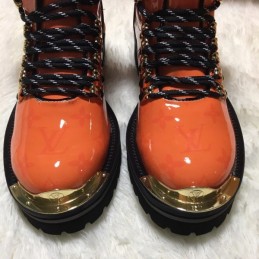 Replica Louis Vuitton Orange Black Outland Ankle Boots