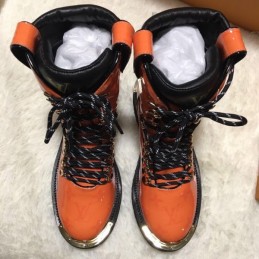 Replica Louis Vuitton Orange Black Outland Ankle Boots