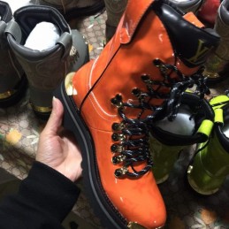 Replica Louis Vuitton Orange Black Outland Ankle Boots