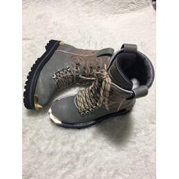 Replica Louis Vuitton Dark Gray Outland Ankle Boots