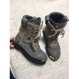 Replica Louis Vuitton Dark Gray Outland Ankle Boots