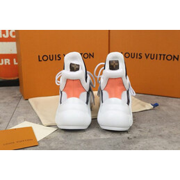 Replica Louis Vuitton White Navy Toe Archlight Trainers Sneakers