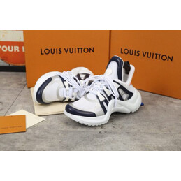 Replica Louis Vuitton White Navy Toe Archlight Trainers Sneakers