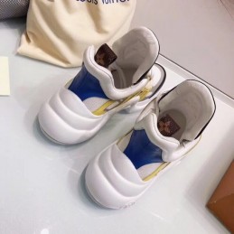 Replica Louis Vuitton White Gray Yellow Archlight Trainers Sneakers