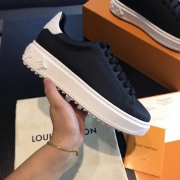 Replica Louis Vuitton Black White Low-Top Sneakers