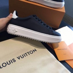 Replica Louis Vuitton Black White Low-Top Sneakers
