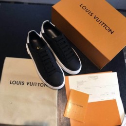 Replica Louis Vuitton Black White Low-Top Sneakers