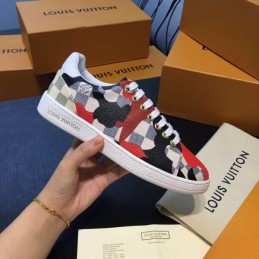 Replica Louis Vuitton Brown Monogram Multicolor Patch Sneakers