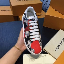 Replica Louis Vuitton Brown Monogram Multicolor Patch Sneakers