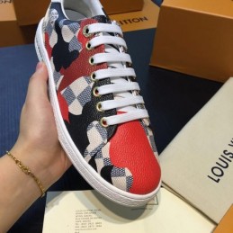 Replica Louis Vuitton Brown Monogram Multicolor Patch Sneakers