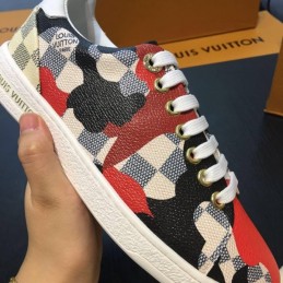 Replica Louis Vuitton Brown Monogram Multicolor Patch Sneakers