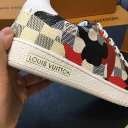 Replica Louis Vuitton Brown Monogram Multicolor Patch Sneakers