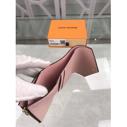 Replica Louis Vuitton Brown Monogram Pale Pink Zoe Wallet