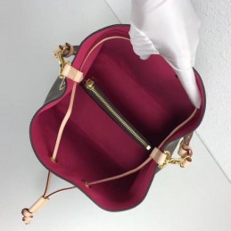 Replica Louis Vuitton Brown Monogram Gold Buckle Neo Noe MM