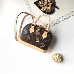 Replica Louis Vuitton Brown Monogram Mini Alma BB