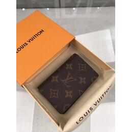 Replica Louis Vuitton Brown Monogram Pocket Organizer - Style 2