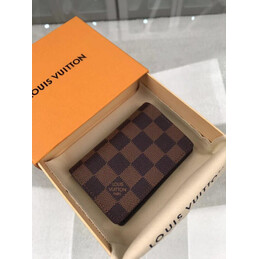 Replica Louis Vuitton Brown Damier Ebene Pocket Organizer