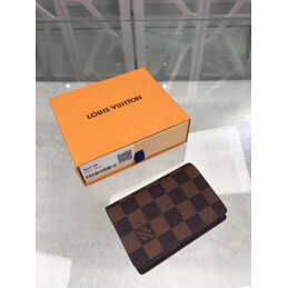Replica Louis Vuitton Brown Damier Ebene Pocket Organizer