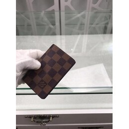 Replica Louis Vuitton Brown Damier Ebene Pocket Organizer