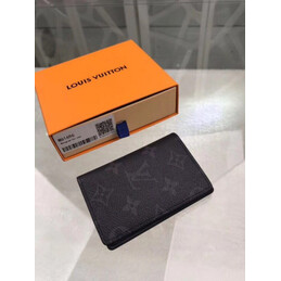 Replica Louis Vuitton Black Monogram Eclipse Pocket Organizer - Style 2