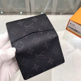 Replica Louis Vuitton Black Monogram Eclipse Pocket Organizer - Style 2