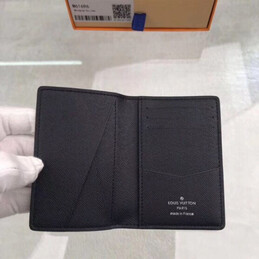Replica Louis Vuitton Black Monogram Eclipse Pocket Organizer - Style 2