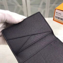 Replica Louis Vuitton Black Monogram Eclipse Pocket Organizer - Style 2