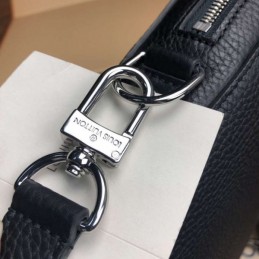 Replica Louis Vuitton Black Taiga Leather Victor Briefcase