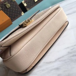 Replica Louis Vuitton Beige Embossed Monogram Metis Pochette
