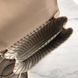 Replica Louis Vuitton Beige Embossed Monogram Metis Pochette