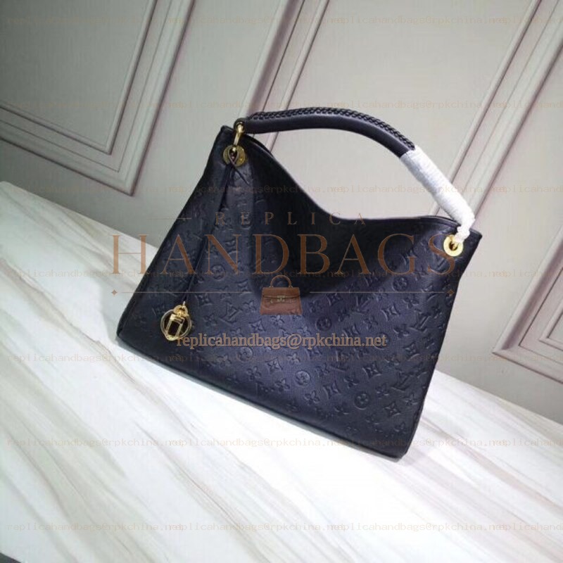 Replica Louis Vuitton Navy Blue Mahina Artsy GM