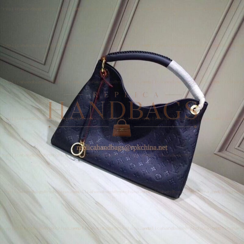 Replica Louis Vuitton Navy Blue Mahina Studded Base Artsy GM