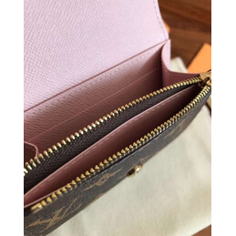 Replica Louis Vuitton Brown Monogram Pale Pink Rosalie Coin Purse