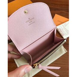 Replica Louis Vuitton Brown Monogram Pale Pink Rosalie Coin Purse