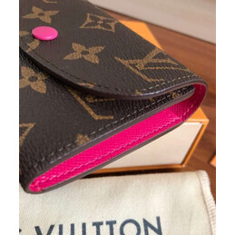 Replica Louis Vuitton Brown Monogram Fuchsia Rosalie Coin Purse