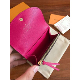 Replica Louis Vuitton Brown Monogram Fuchsia Rosalie Coin Purse