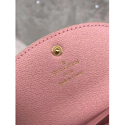 Replica Louis Vuitton White Damier Azur Pink Rosalie Coin Purse